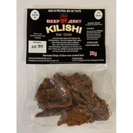 Spicee Upp Kilishi Hot Chilli Meat 20g