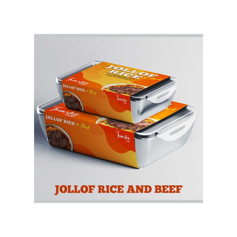 Funsho Foods Jollof Rice + Beef 850g