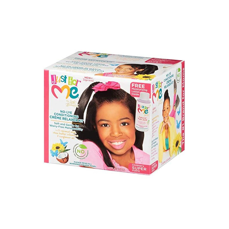 Just for Me by Soft & Beautiful No Lye-Conditioning Creme Relaxer Kit Children's Super