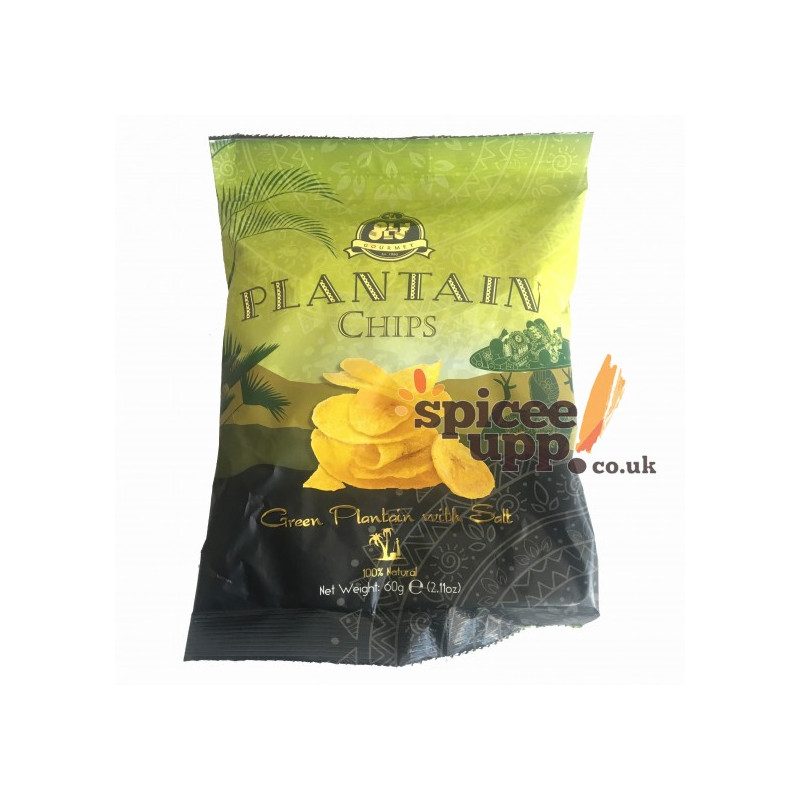 Pack Of 3 - Olu Olu Gourmet Green Plantain Chips 60g