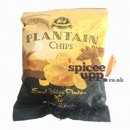 Pack of 3 - Olu Olu Plantain Chips Sweet Yellow Plantain 60g