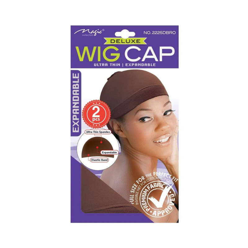 Ultra Thin Expandable Deluxe Wig Cap Black