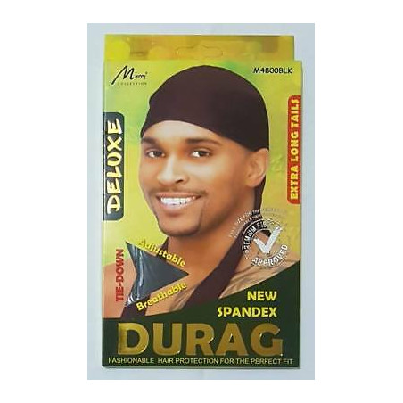 T&G Spandex Durag Deluxe  Black/ photo is for reference only