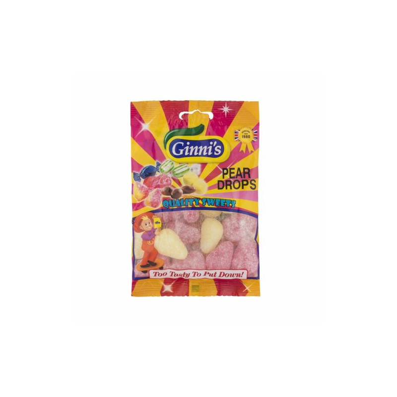 Ginni's Pear Drops Sweets 120g