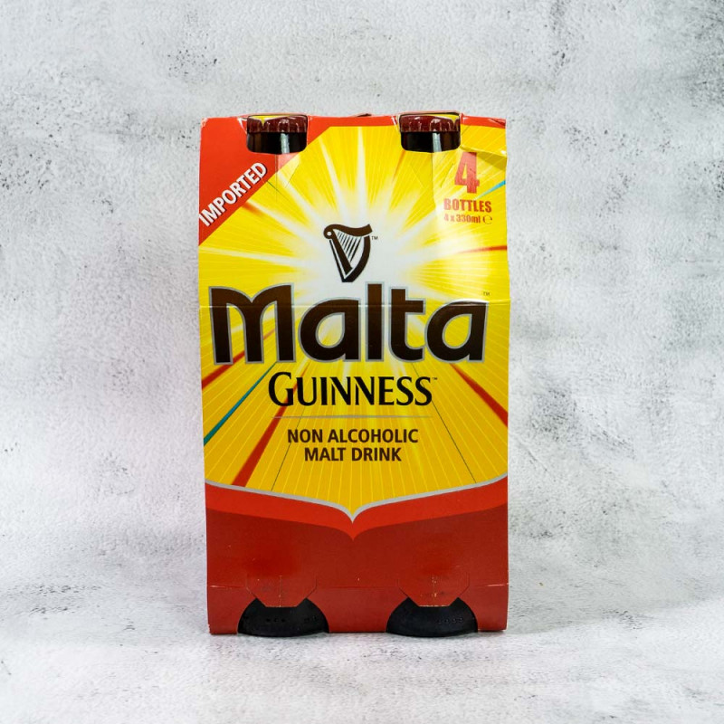 Malta Guinness Non Alcoholic Bottle Drink - Pack of 4
