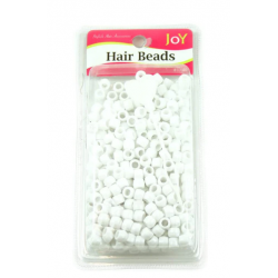 Joy Hair Beads White 1000pcs