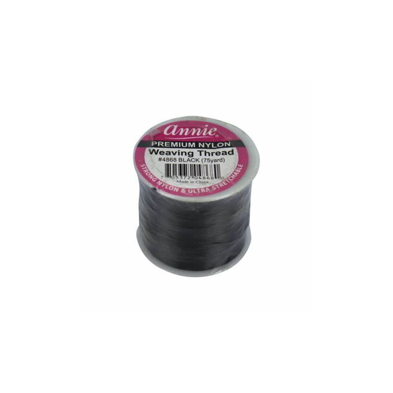 Annie Premium Nylon Weaving Thread 75 yards Black