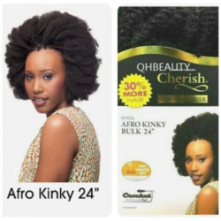 Cherish Afro Kinky Bulk 24inch 33