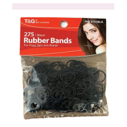 T&G Black Rubber Bands