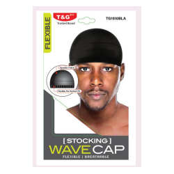 T&G Stocking Wave Cap Black