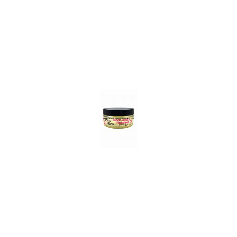 Shine'n Jam Black Castor and Flaxseed Styler 226g