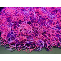 SU Pink & Purple Rubber Bands 250