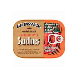 Brunswick Louisiana Hot Sauce Sardines 106g
