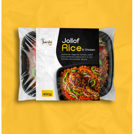 Funsho Foods Jollof Rice + Jerk Chicken 400g
